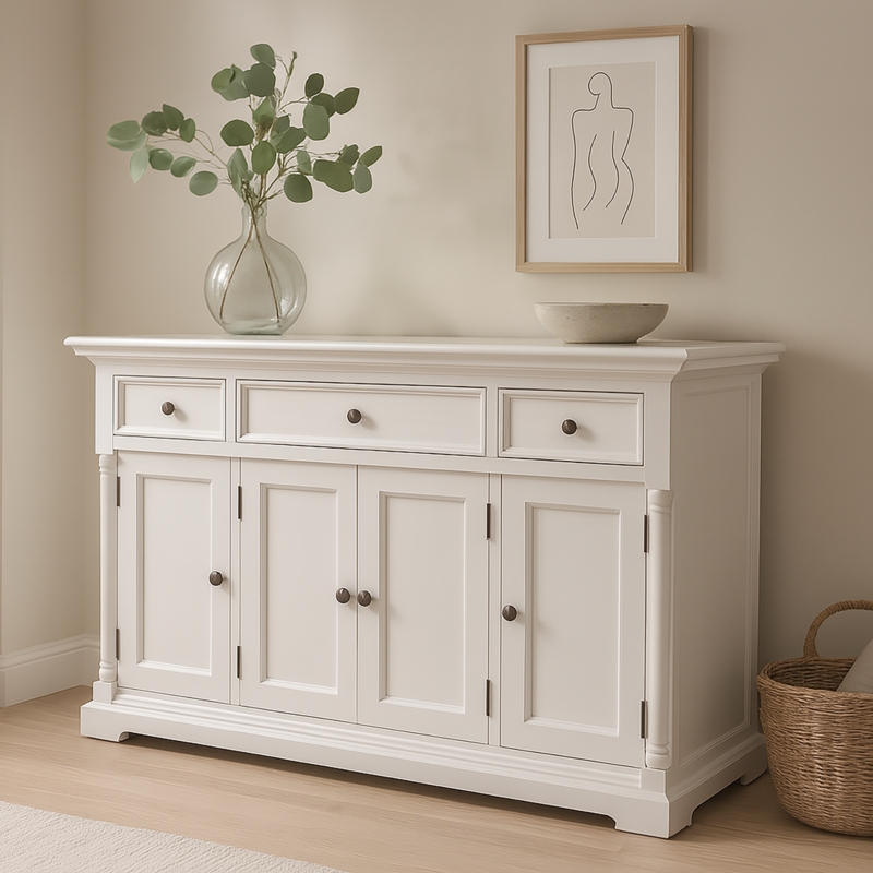 Novasolo Provence Buffet with 4 Doors 3 Drawers