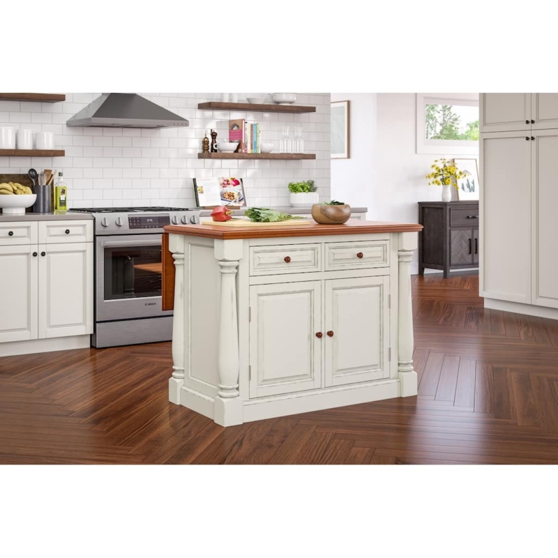 Off White Kitchen Island Breakfast Bar Overhang Saddle Seats Corbels