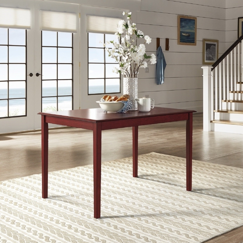 Rectangular Dining Table Antique Berry Cabriole Legs Traditional