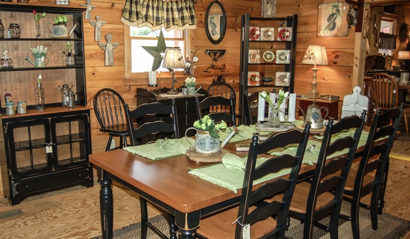 Rectangular Dining Table with Chunky Square Legs