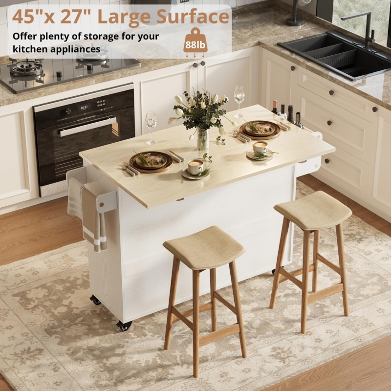 Rolling Kitchen Island Industrial Black Metal Glass Front Cabinets