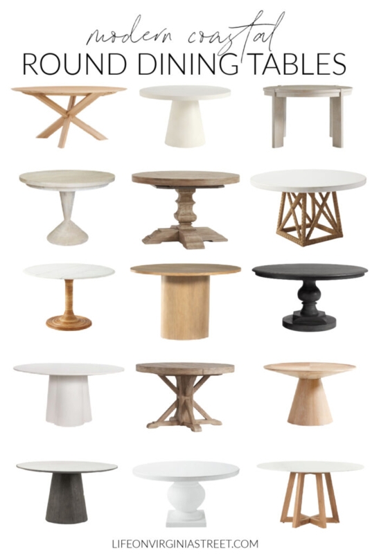 Round Dining Table Slatted Pedestal Base Light Wood Modern