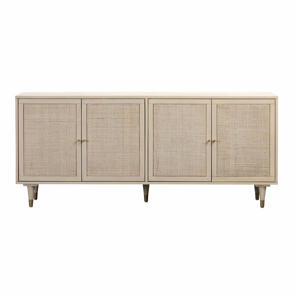 Sideboard Chevron Patterned Marble Look Top Charcoal Gold Buffet Cabinet