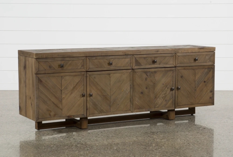 Sideboard Extra Long Four Doors Four Drawers Paneled Traditional