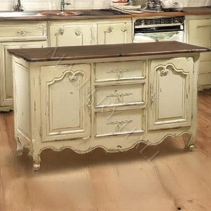 Sideboard Floral Relief Carvings Scalloped Apron Cabriole Legs Wood