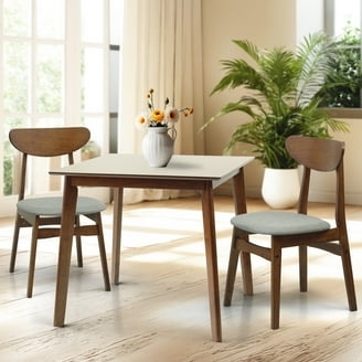 Spindle Back Dining Set, Round Table, Compact 3 Piece Design