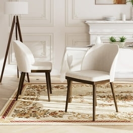 Swivel Dining Chairs Set of 4 Black Faux Leather Splayed Legs