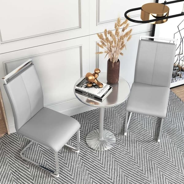 Tufted Dining Chair Set Nailhead Trim Wingback Silhouette