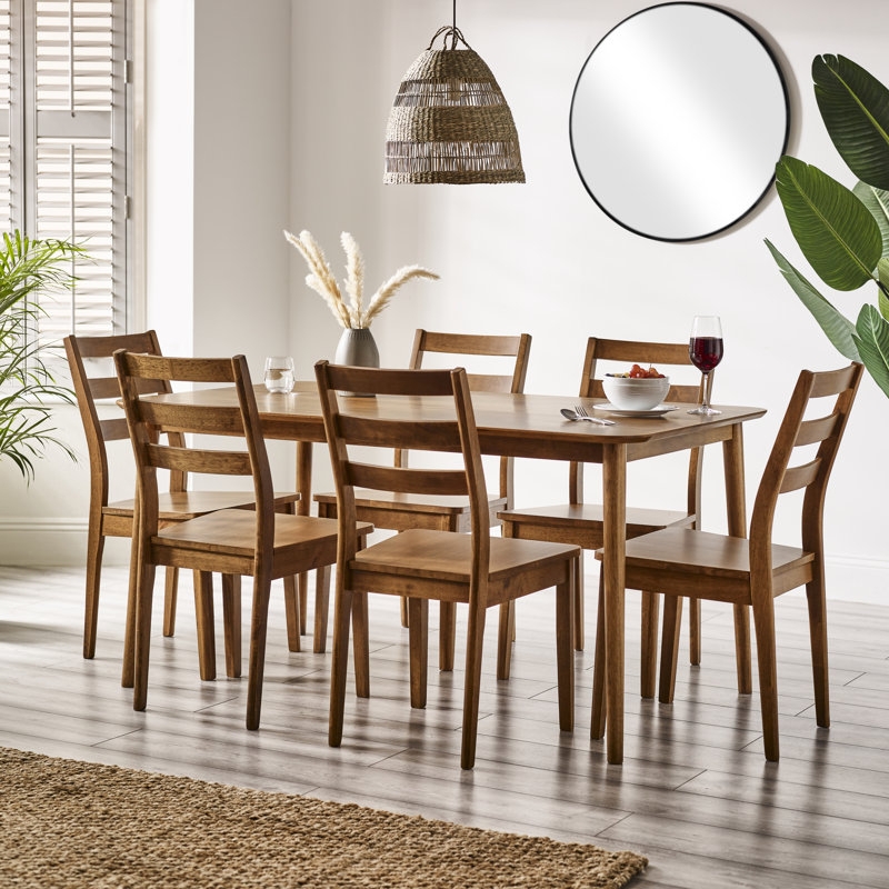 Two Tone Farmhouse Dining Set with X-Back Chairs
