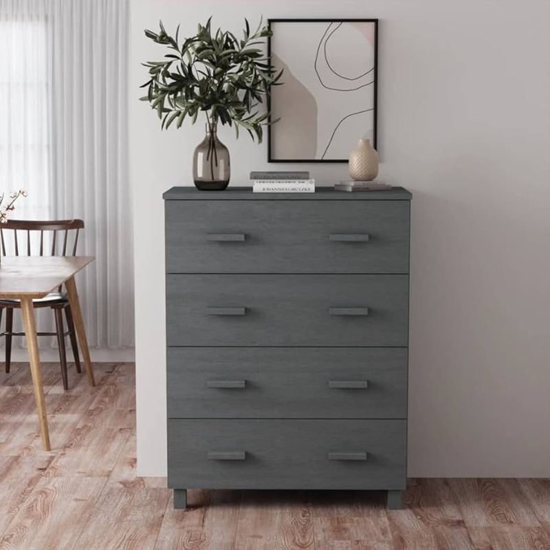 Vertical Entryway Storage Cabinet with Central Drawers and Panels