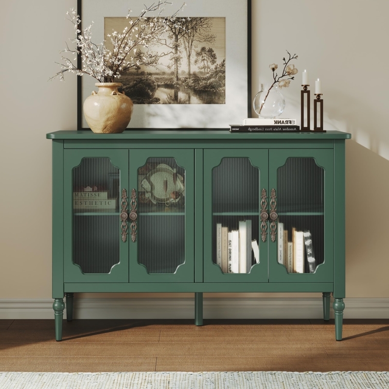 Vintage Glass Door Storage Cabinet Mid Century Gold Legs