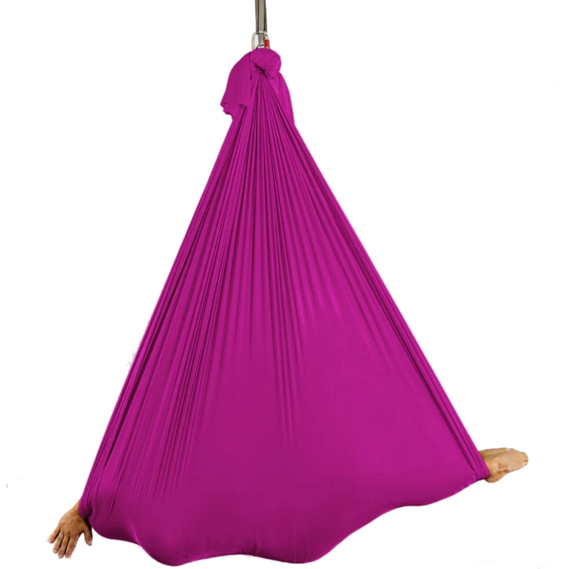 Aerial Yoga Hammock Vibrant Purple Low Stretch Minimalist Studio Airy