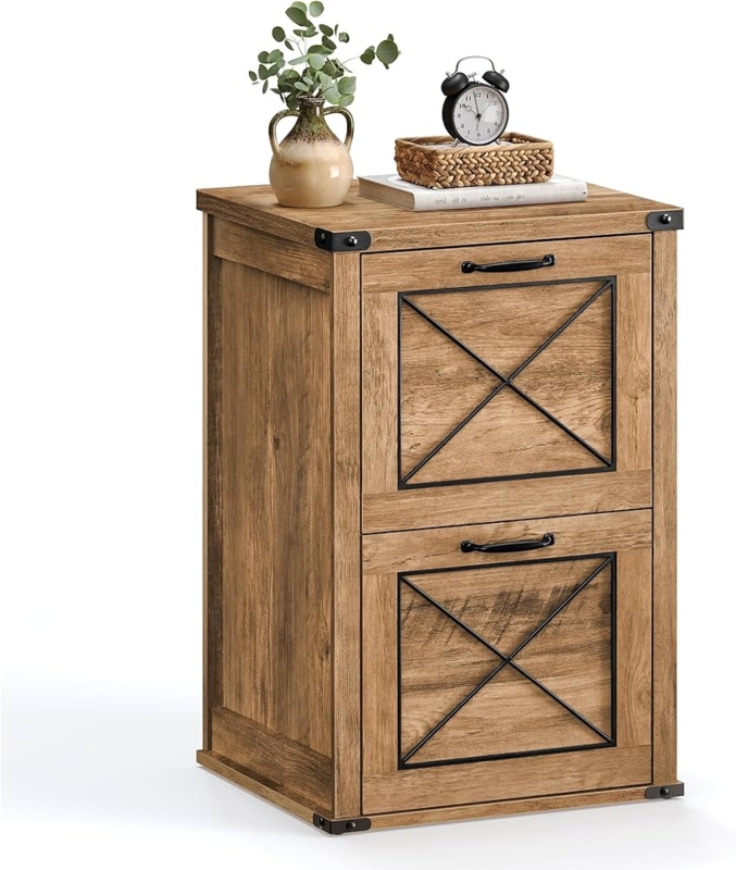 Amazon.com: VASAGLE File Cabinet, Filing Cabinet with 2 File Drawers,  Printer Stand, Fit A4, Letter Size, Hanging File Folders, Modern Farmhouse  Style, for Home Office, Honey Brown UOFC048T41 : Home & Kitchen