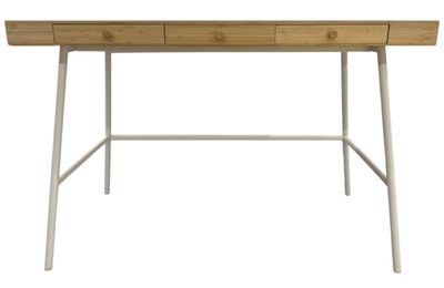 Angled Leg Writing Desk with Three Drawers