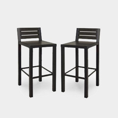 Bar Stool Woven Cord Modern Minimalist, Matte Finish Airy Patio Seating