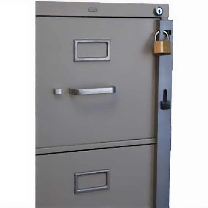 Black File Cabinet Locking Bar Red Locking Levers Heavy Duty Security