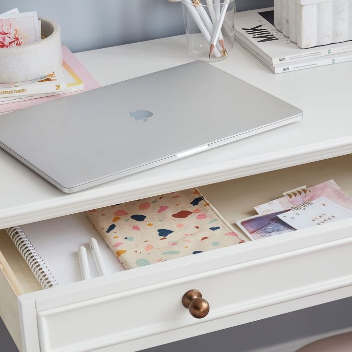 Chelsea Small Space Writing Desk, Simply White