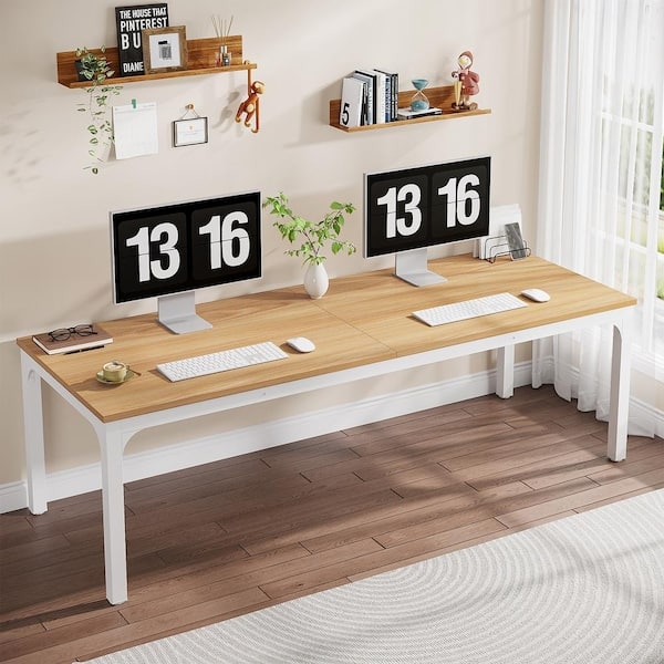 Computer Desk Double Workstation K Shaped Legs Extra Long Industrial