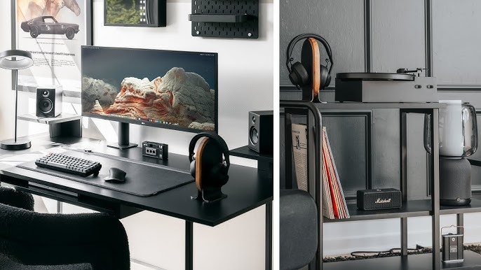 Computer Desk, Matte Finish, Drawer Pedestals, Monitor Riser