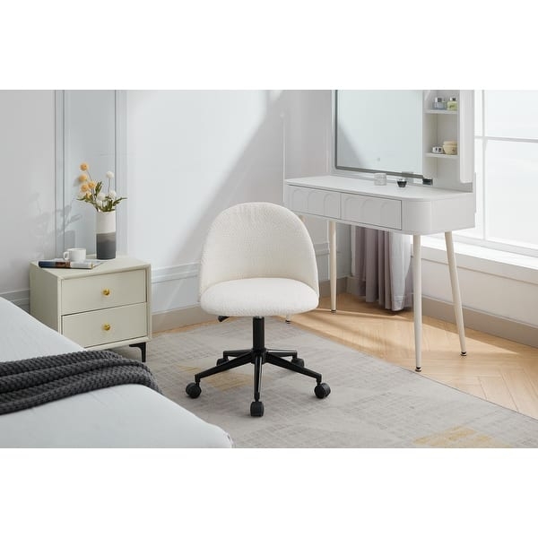 Desk Chair Barrel Silhouette with Stationary Splayed Legs Grey Fabric