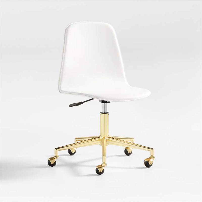 Desk Chair, Kids Scale Armless Design, Kids Study Chair with Wheels