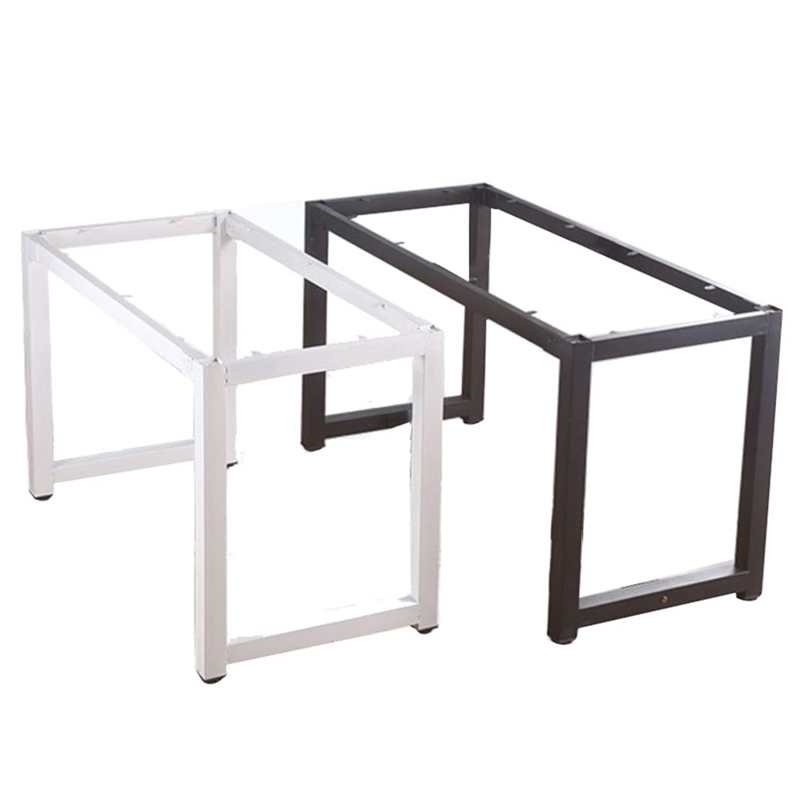 Desk Frame Telescoping Beam T-Shaped Legs Matte Black Steel Table Legs