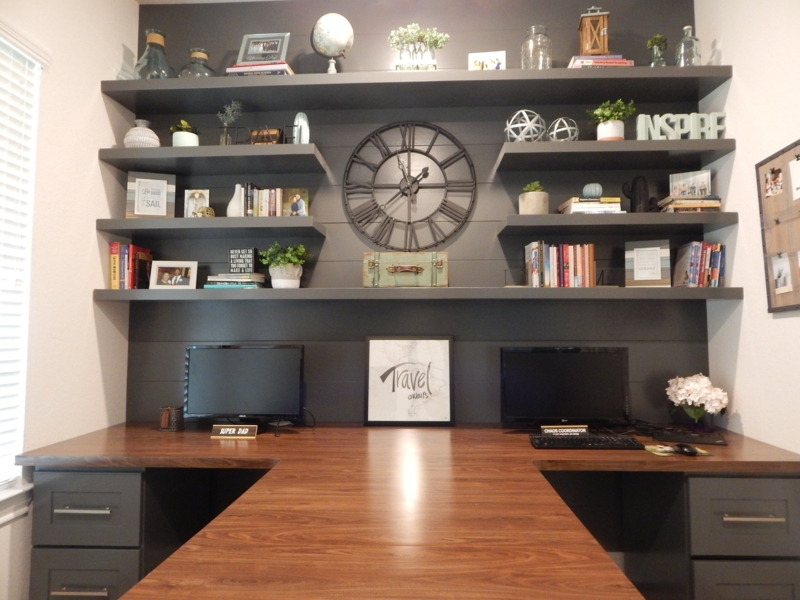 Desk White Minimalist Corner Workstation, Square Legs, Open Base