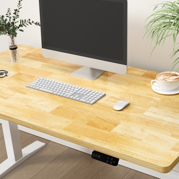 Desktop Light Natural Grain Thick Profile Rounded Corners Matte Finish