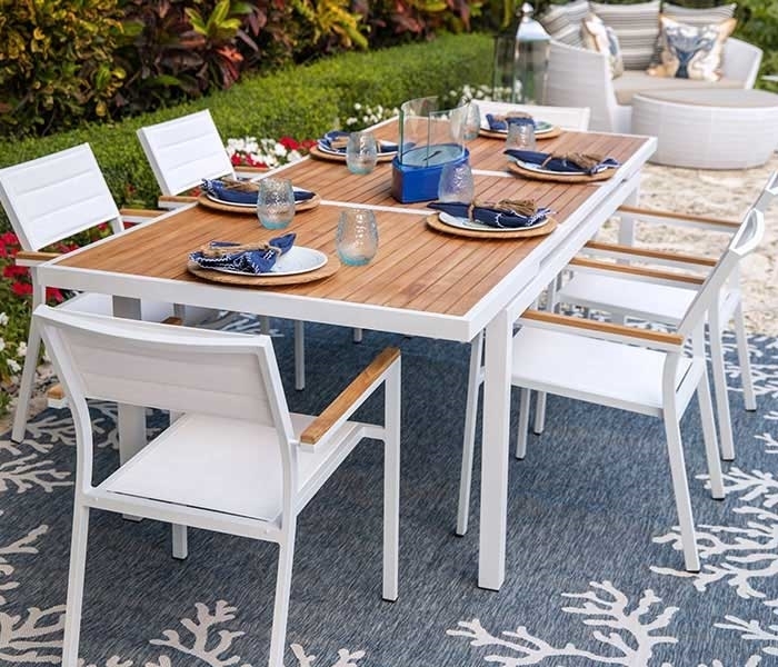 Dining Table Arch Shaped Base Rounded Rectangular Top Sculptural Legs
