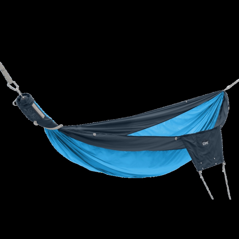 Double Hammock Deep Sky Blue with Integrated Stuff Sack