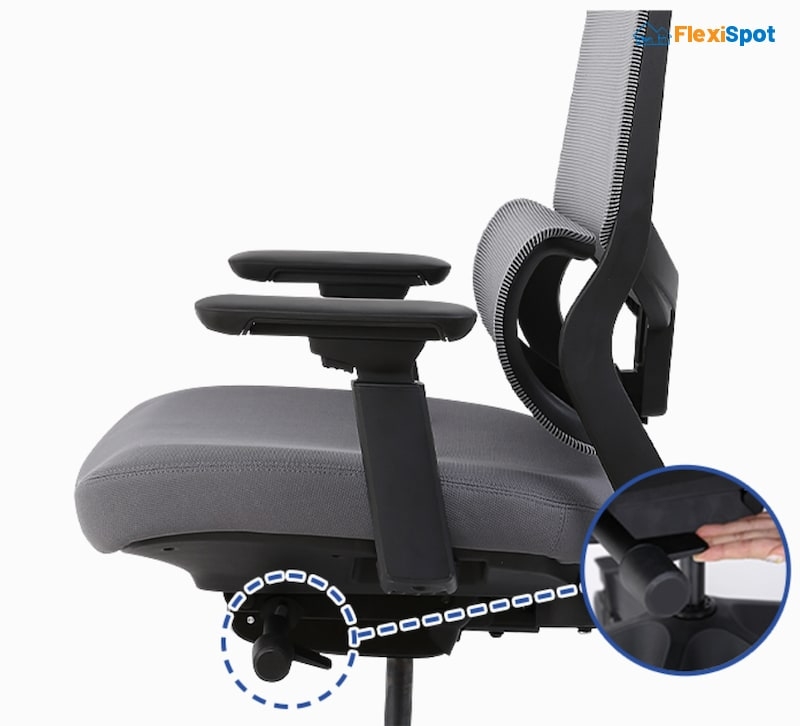 Ergonomic Mesh Office Chair with Breathable Back and Dual Levers