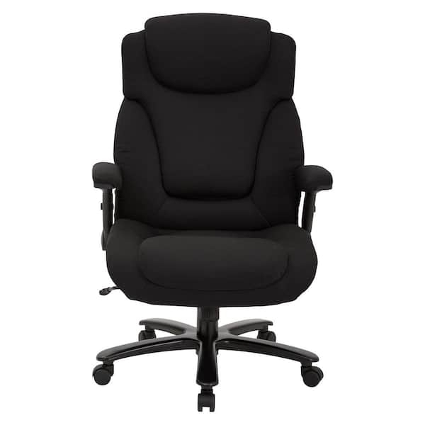 Ergonomic Office Chair Loop Arms Contoured Back Fabric