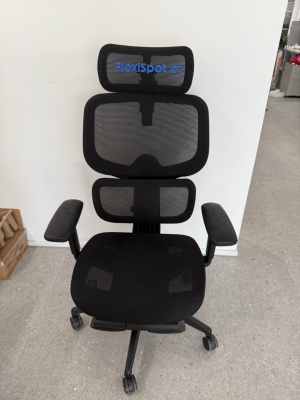Ergonomic Office Chair White Frame Tiered Lumbar Support