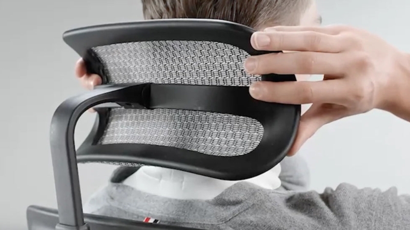 Ergonomic Task Chair Charcoal Mesh Multi-Functional Arms Professional Seat