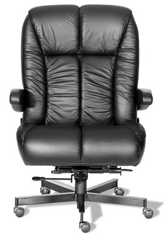 Executive Chair Black Wide Seat Profile Ultra Plush Padding