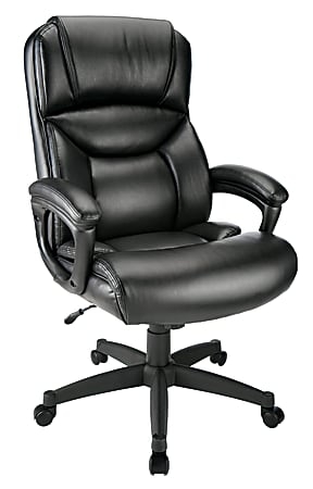 Executive Chair Ergonomic Contour High Back Padded Armrests Silver Base