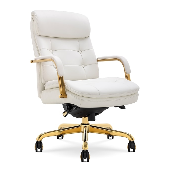 Executive Chair, Ergonomic Contour, Luxury Swivel Desk Chair