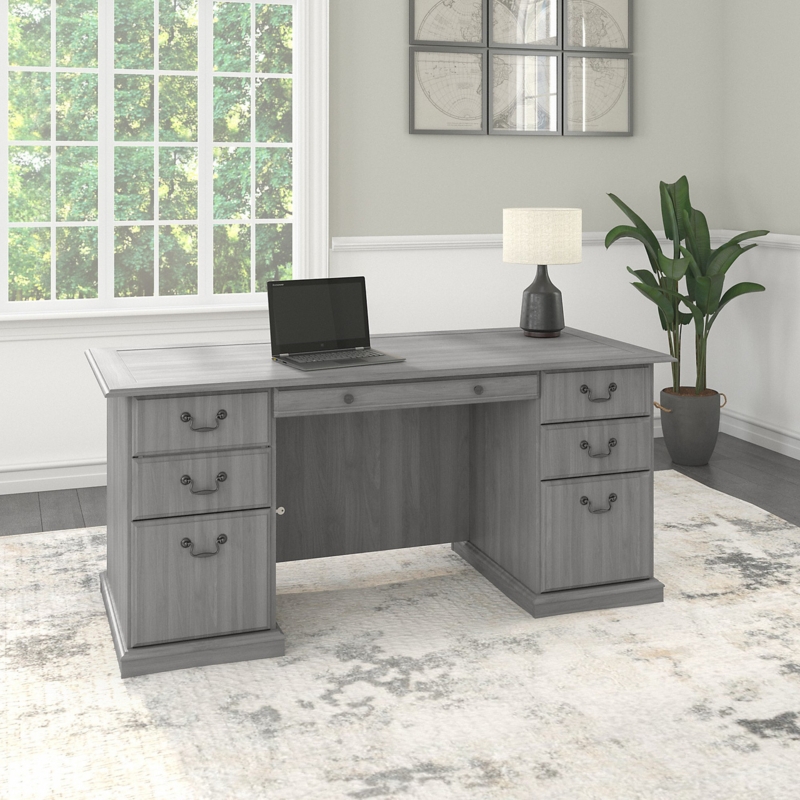 Executive Desk Double Pedestal Bar Pulls Professional