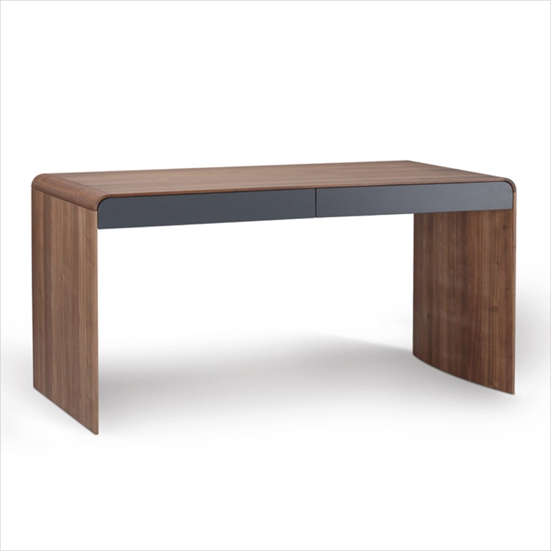 Executive Desk L-Shaped Return with Triangular Blade Legs