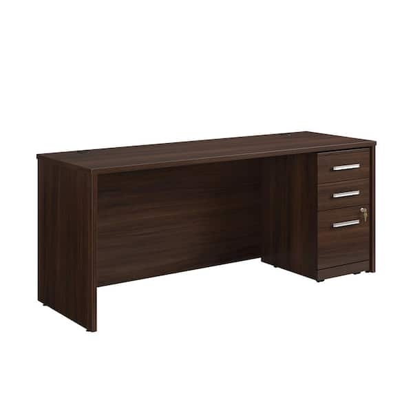 Executive Desk Noble Elm Finish with Mobile File Cabinet