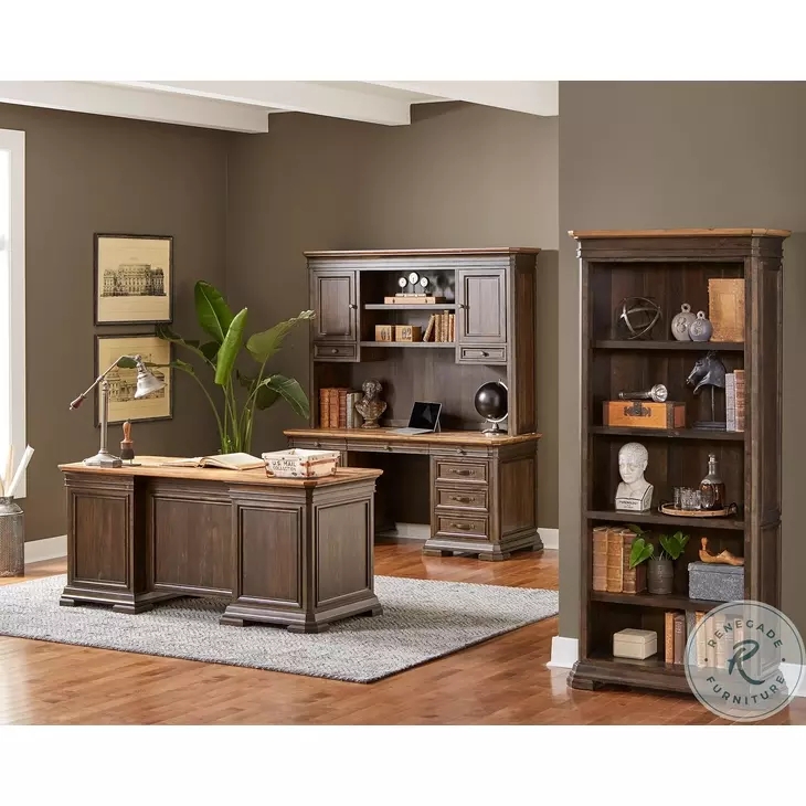 Executive Desk Plinth Base Double Pedestal Traditional