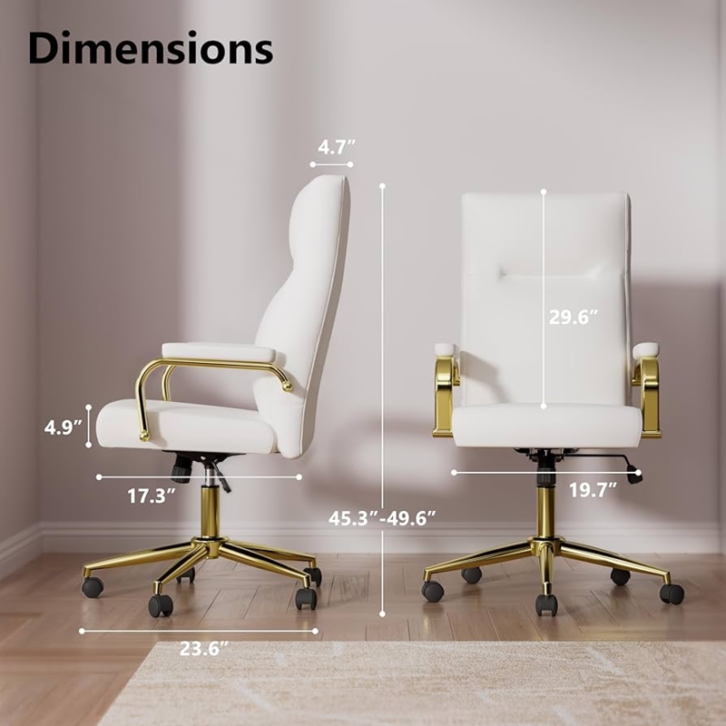 Executive Office Chair, Channel Stitching, Stylish Workspace Furniture
