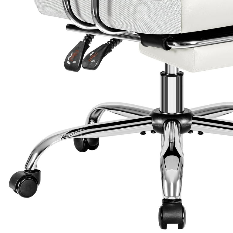 Executive Office Chair High Back Black With Footrest