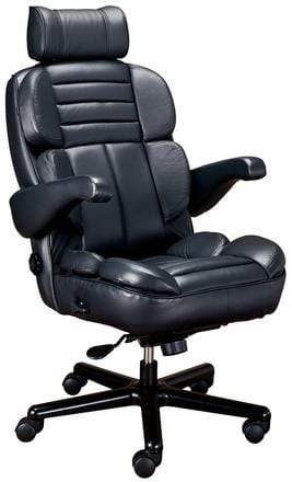 Executive Office Chair Ribbed Stitching Oversized Seat