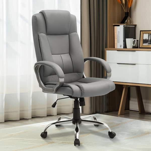 Executive Office Chair, Two-Tone Color & High Back, Executive Silhouette