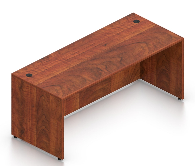 Executive Office Desk with Double Integrated Storage Pedestals