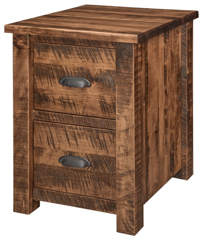File Cabinet Farmhouse Home Office Furniture Black Bar Pulls Satin Wood