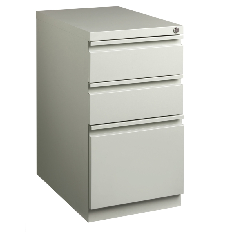 File Cabinet Integrated Pulls Handle Free White Office Drawers