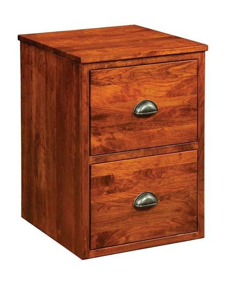 File Cabinet Medium Brown Wood Cup Pulls Craftsman Style Storage