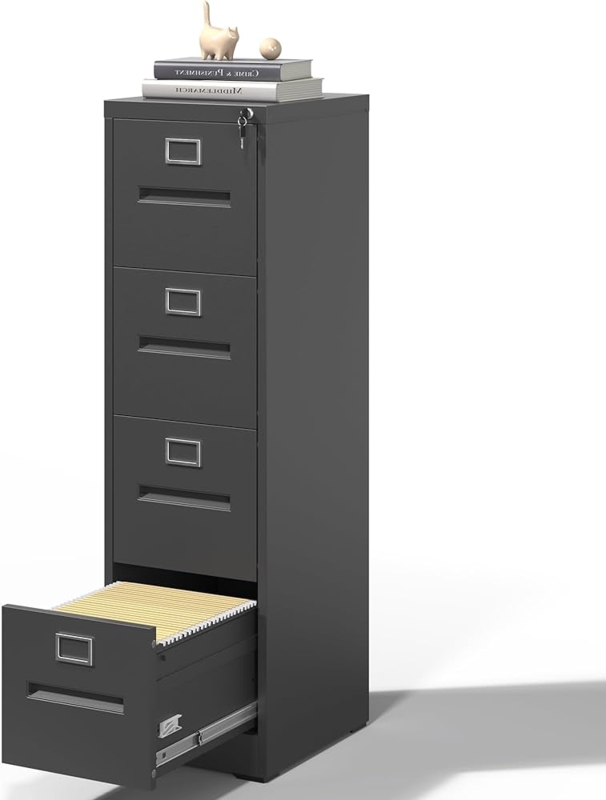 File Cabinet Metal Four Drawer Vertical Storage